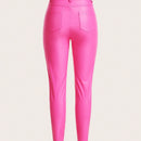 Unity Pantalones Largos De Mujer De Color Solido Ajustados