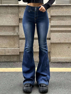 Pantalones ajustados acampanados para mujer para primavera y verano