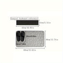 Alfombrilla de Baño OLOEY con Diseño de Guijarros - Textura Suave Antideslizante y Secado Rápido, Lavable a Máquina, Gris Piedra para Ducha, Entrada o Oficina, Decoración Contemporánea, Material Duradero, Práctico y Elegante