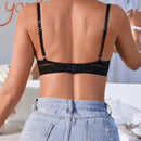 Sujetador De Malla Transparente Con Aros Para Mujer