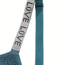 1 Pieza Sujetador Levantador Verde Sexy Para Mujer Con Encaje Y Diamantes De Imitacion, Taza Fina En Descenso Y Taza De Alambre Inferior Gruesa, Y Tirantes Para Los Hombros
