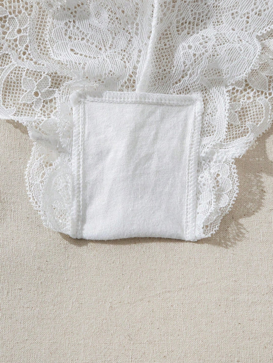 Conjunto De Lenceria De Tentacion Pura Con Encaje Empalmado