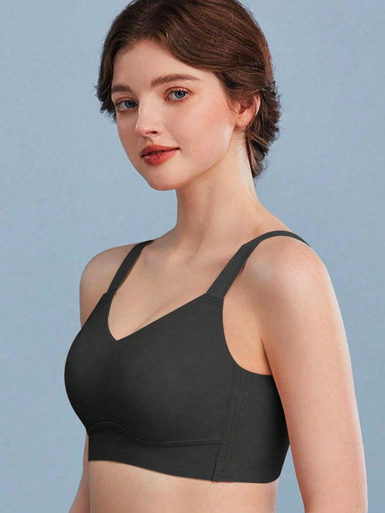 Comodo Sin Anillo De Acero Para Deportes/dormir/yoga/correr, Transpirabe/antiarrugas, Estilo Delgado, Adecuado Para Pechos Grandes Y Pequenos