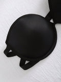 2 Piezas Sujetador Sin Tirantes Solido, Comodo Sujetador Push Up Estiramiento Invisible, Lenceria Y Ropa Interior Para Mujer
