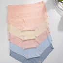5 Piezas Conjunto De Bragas De Triangulo Comodas Sin Costuras Para Mujeres Con Adhesivo Para Transpirabilidad