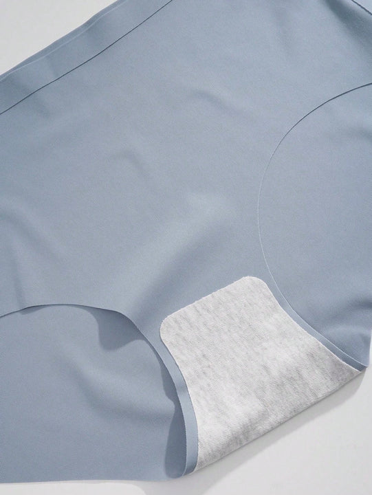 5 Piezas Conjunto De Bragas De Triangulo Comodas Sin Costuras Para Mujeres Con Adhesivo Para Transpirabilidad