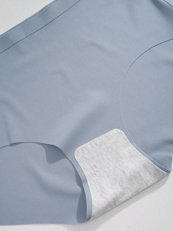 5 Piezas Conjunto De Bragas De Triangulo Comodas Sin Costuras Para Mujeres Con Adhesivo Para Transpirabilidad