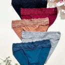 Conjunto de 5 tangas de encaje sexy para mujeres, bragas comodas y traviesas, ropa interior femenina calada