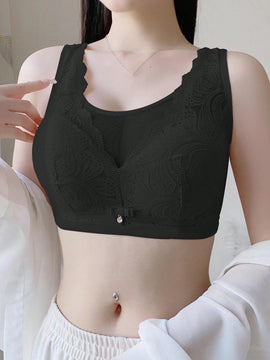 Sujetador Para Mujer Tipo Fina, Push Up, Anti-caida, Moldeado Lateral Sin Cables Que Levanta Y Reduce Los Pechos Grandes