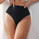 Mujeres unicolor Tanga De Cintura Alta Con Envoltura Inferior Del Bikini