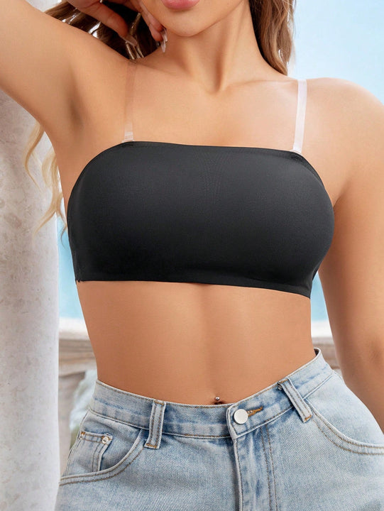 Sujetador Sin Tirantes Ni Aros Para Mujeres, Pieza Unica