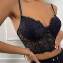 Sujetador de Camisola Hueco, Encaje y Sexy para Mujeres