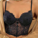 Sujetador de Camisola Hueco, Encaje y Sexy para Mujeres