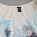 MOD Camisa De Manga Corta Abullonada Para Mujer Con Estampado De Personajes