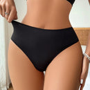 1 Pieza Calzones De Triangulo Femeninos Con Detalles De Encaje Y Estampado De Labios