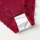 Conjunto De Sujetador De Aro Y Panty Con Ribete De Encaje Para Mujer