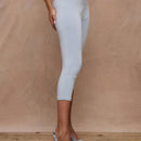 MUSERA Legging 3/4 Con Detalles De Botones Y Tejido Elastico