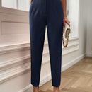 Lune pantalones de mujer casuales a rayas nauticas y entallados, para otono