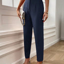 Lune pantalones de mujer casuales a rayas nauticas y entallados, para otono