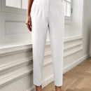 Lune pantalones de mujer casuales a rayas nauticas y entallados, para otono
