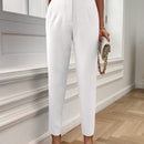 Lune pantalones de mujer casuales a rayas nauticas y entallados, para otono
