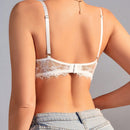 Sujetador Push-up De Encaje De Color Solido Para Mujer