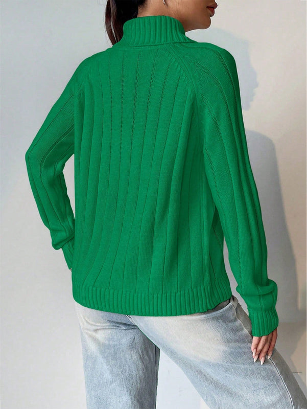 EZwear Sweater De Tejido De Cable De Lana Ancho