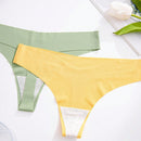 5 Piezas Tanga Sexy De Color Verde Aguacate Para Mujer