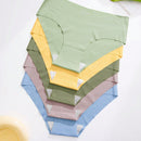 5 Piezas/set Bragas De Triangulo Sin Costuras Para Mujeres, Comodas Y Transpirables Con Levantamiento De Cadera En Cintura En V, De Color Aguacate