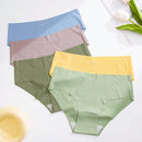 5 Piezas/set Bragas De Triangulo Sin Costuras Para Mujeres, Comodas Y Transpirables Con Levantamiento De Cadera En Cintura En V, De Color Aguacate