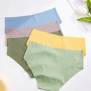 5 Piezas/set Bragas De Triangulo Sin Costuras Para Mujeres, Comodas Y Transpirables Con Levantamiento De Cadera En Cintura En V, De Color Aguacate