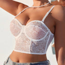 Sujetador Sexy De Encaje Para Mujeres En Color Solido