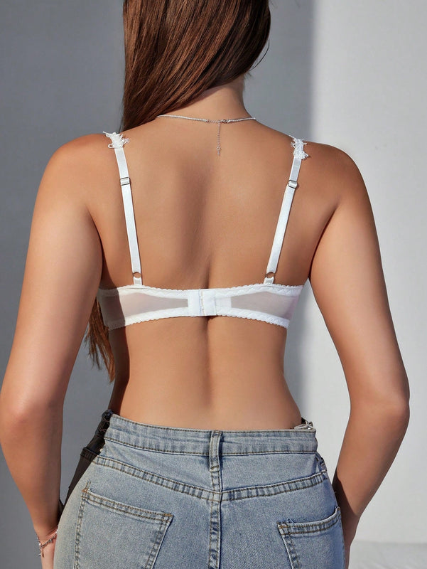 Sosten Femenino Con Encaje Visible
