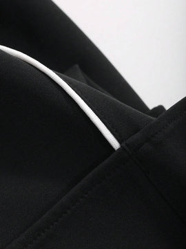 FRIFUL Pantalones Anchos De Pierna Recta Y Sueltos Para Mujer Con Diseno De Franjas Laterales En Contraste