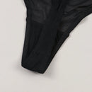 Mujeres tanga sexy y comodo semitransparente con impresion de corazon y eslogan, adecuado para citas diarias.