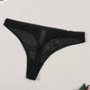 Mujeres tanga sexy y comodo semitransparente con impresion de corazon y eslogan, adecuado para citas diarias.