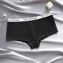 Pantalones De Triangulo Simple Para Mujer Con Detalles De Letras Y Cintura Tejida