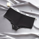 Pantalones De Triangulo Simple Para Mujer Con Detalles De Letras Y Cintura Tejida