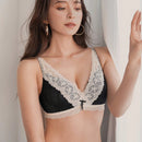 FRIFUL Dulce Encaje Con Malla De Color, Sujetador Inalambrico Para Mujeres