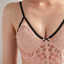 FRIFUL Sujetador Acolchado De Encaje Para Mujer Con Aro Y Funcion Push-up