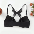 Bralette Lenceria Decorado Con Mariposas