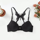 Bralette Lenceria Decorado Con Mariposas