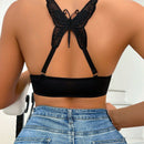 Bralette Lenceria Decorado Con Mariposas