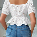 SXY Camisa Casual De Primavera/verano Para Mujeres Con Lazo Al Frente Y Tela Traslucida De Color Solido