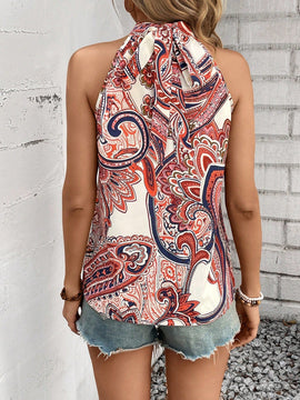 Frenchy Vestido Largo Para Mujer Con Estampado De Moda, Con Tiras Traseras Y Sin Espalda, Ideal Para El Verano
