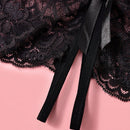 Panties De Encaje Para Mujeres Con Cintura Baja, Atractivos, Transparentes, Abiertos Y Provocativos Con Doble Circulo, Libre De Ataduras