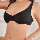 Leisure Sujetador simple para mujer con aros y unicolor