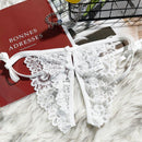 3 Piezas/Conjunto Ropa Interior Sexy Para Mujer Con Encaje Y Tamanos Diferentes