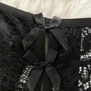 3 Piezas/Conjunto Ropa Interior Sexy Para Mujer Con Encaje Y Tamanos Diferentes