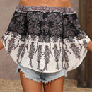 VCAY Blusa Con Estampado Paisley, Hombros Descubiertos Y Mangas Acampanadas